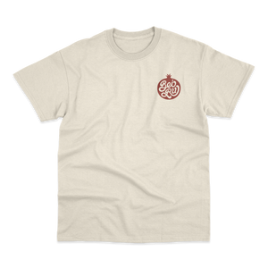 'Pomegranate Logo' T-Shirt (Natural)