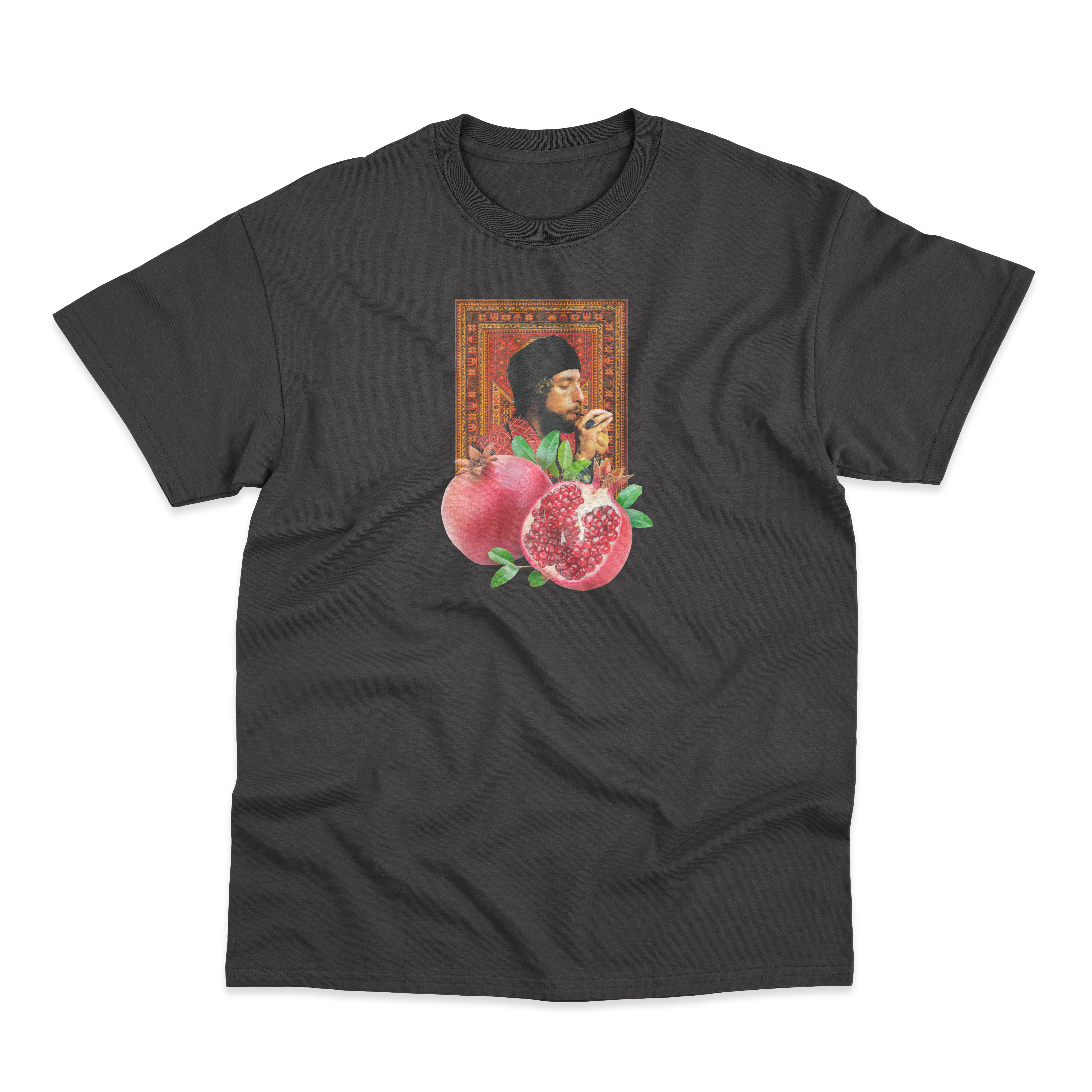 'Pomegranate Smoke' T-Shirt (Black)